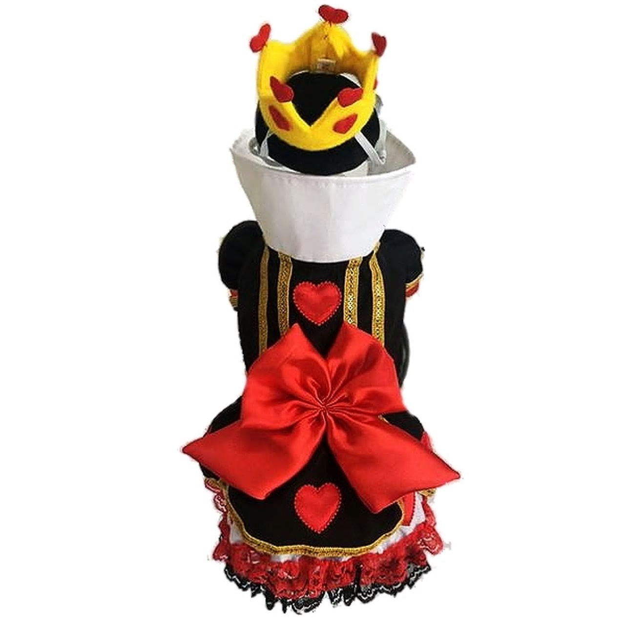 Dog Costume Royal Queen of Hearts Dress & Crown Wonderland Character